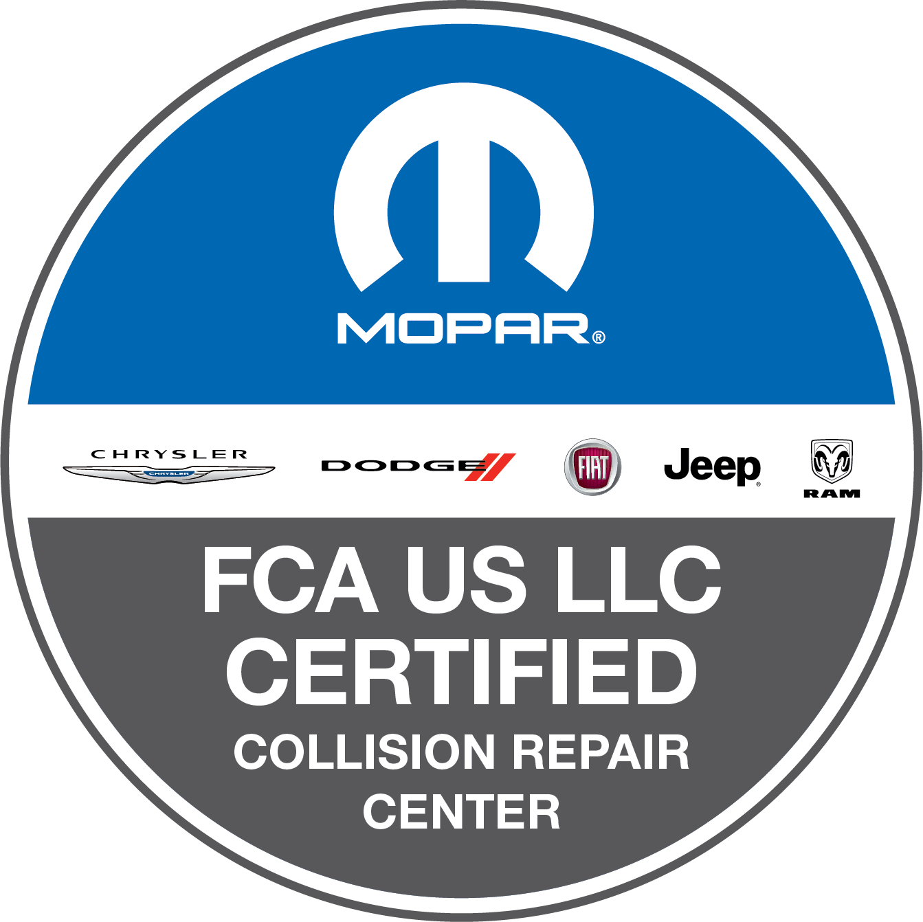 Logo for FCA US LLC Certified Collision Repair Center